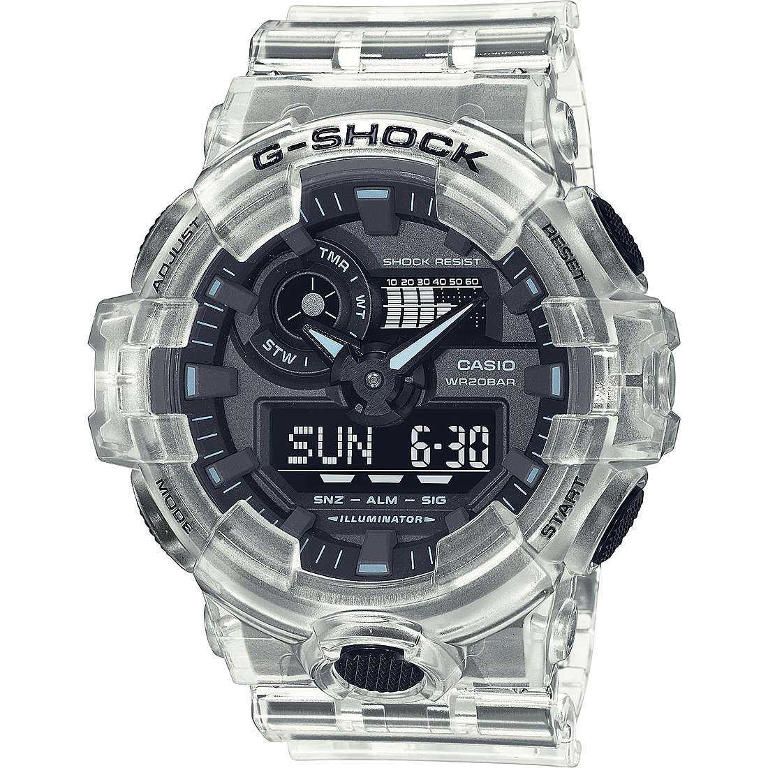 Orologio multifunzione uomo casio g shock skeleton ga 700ske 7aer