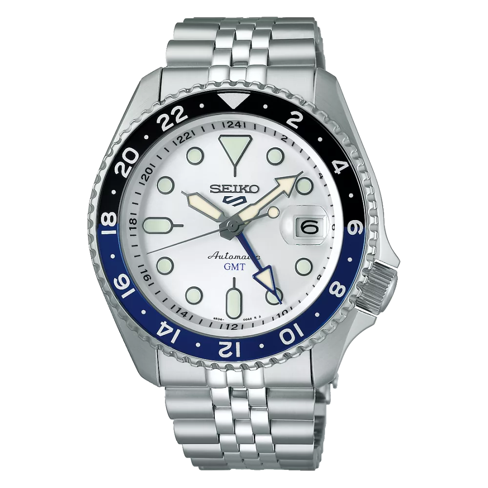 Orologio seiko 5 sports skx gmt quadrante bianco