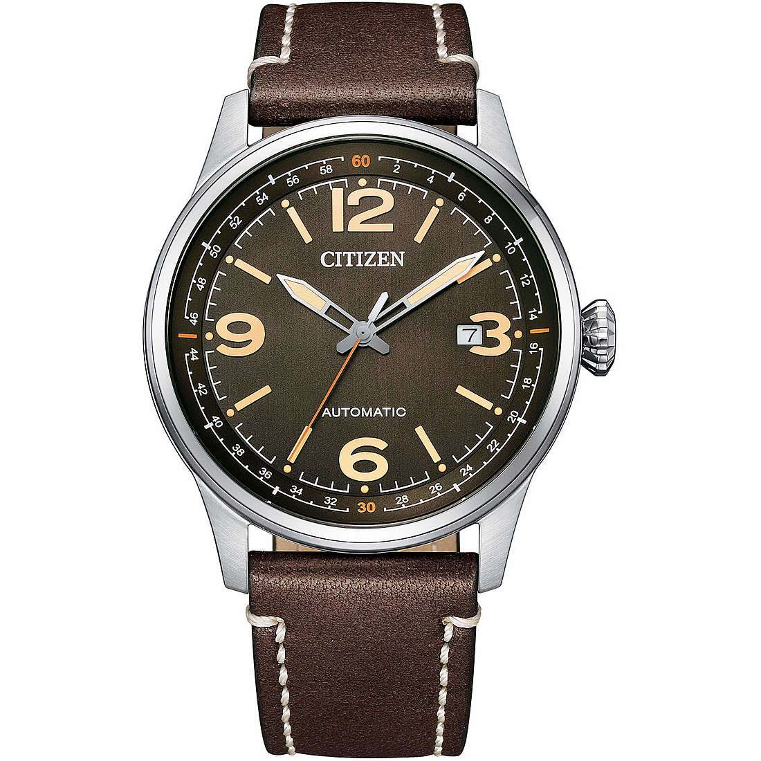 Orologio solo tempo uomo citizen pilot meccanico nj0160 10z