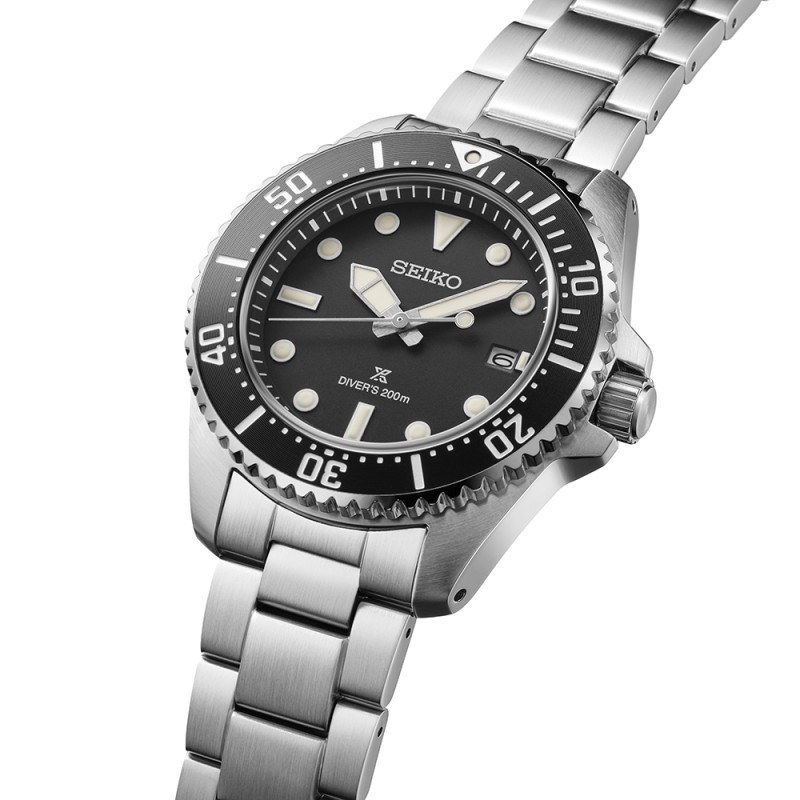 Orologio subacqueo quadrante solare nero quarzo