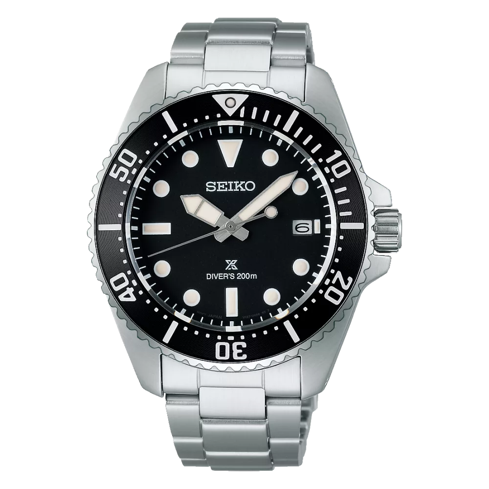 Orologio subacqueo quadrante solare nero quarzo