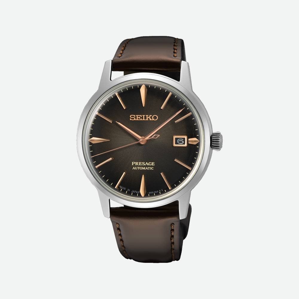 Orologio uomo presage cocktail time the irish coffee srpj17j1 quadrante marrone