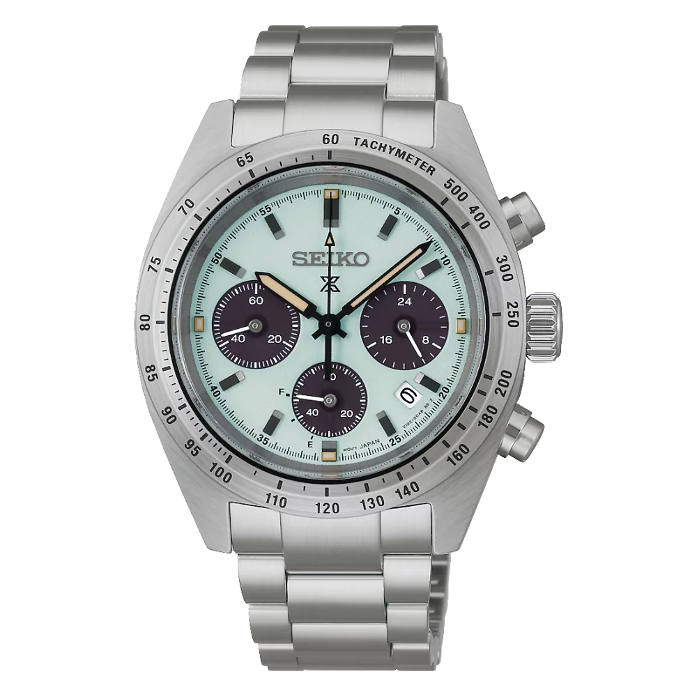 Orologio uomo prospex speed timer cronografo quarzo solare quadrante verde