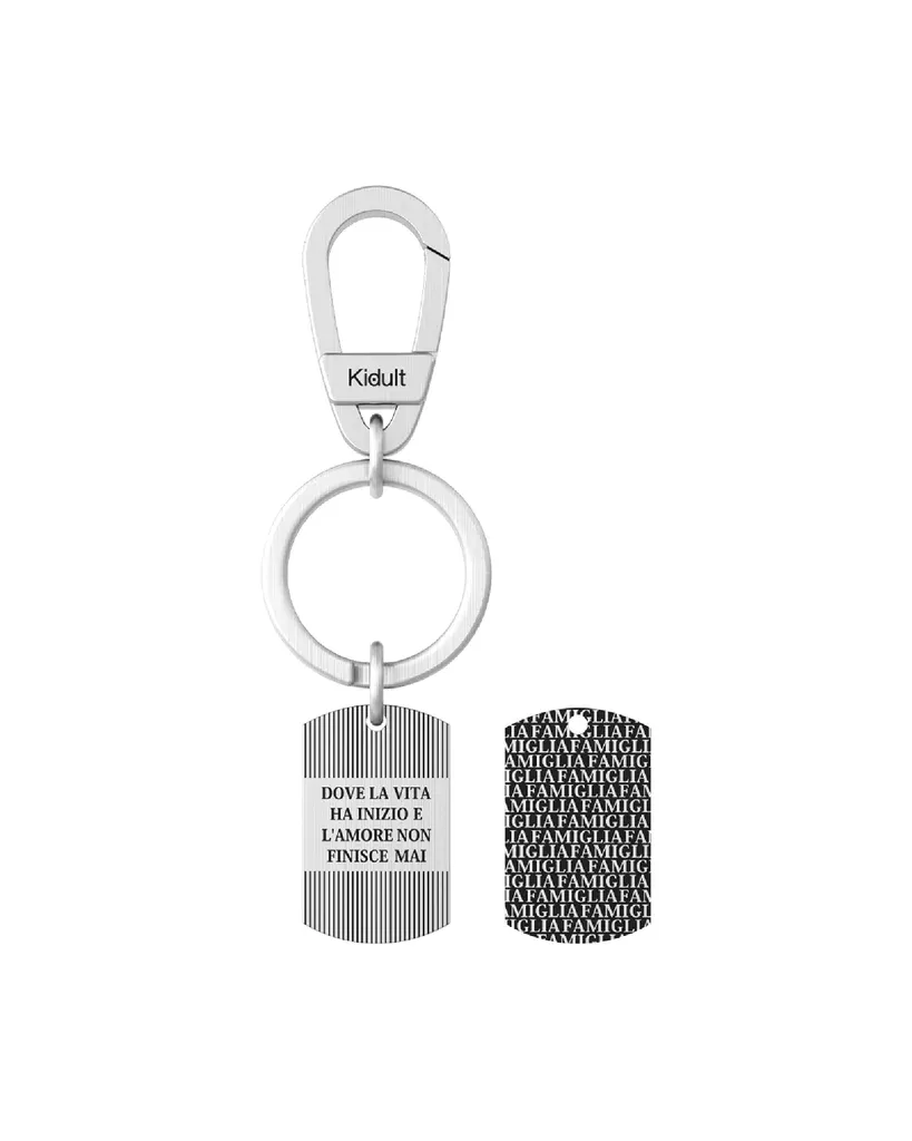 Portachiavi acciaio kidult Family 781002