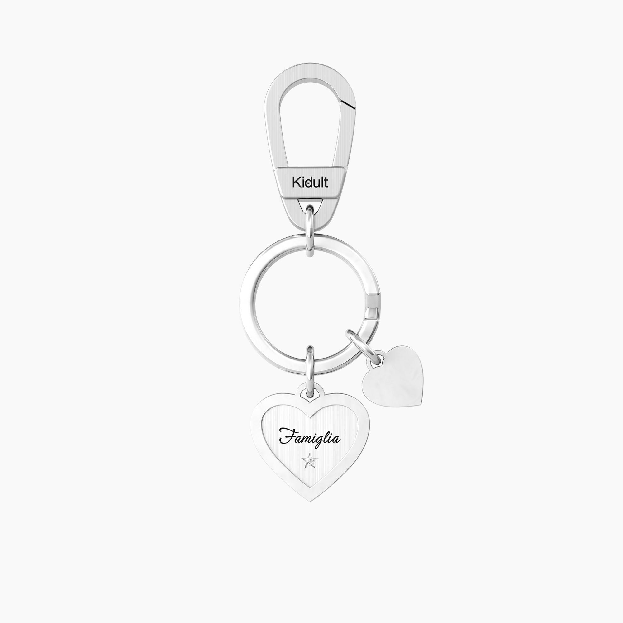 Portachiavi acciaio kidult family 781007