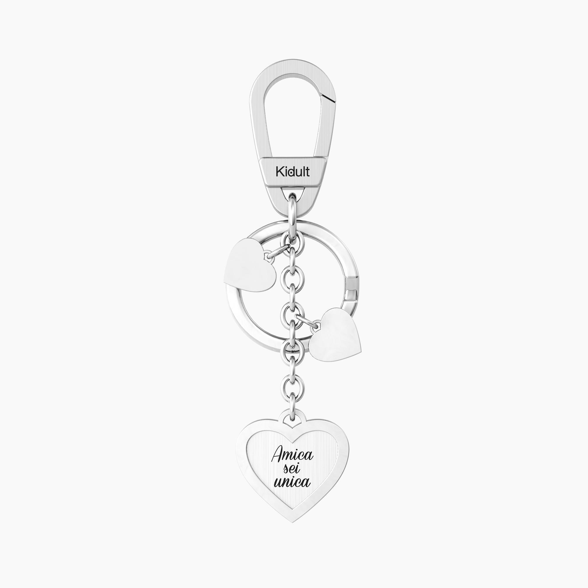 Portachiavi acciaio kidult love 781010