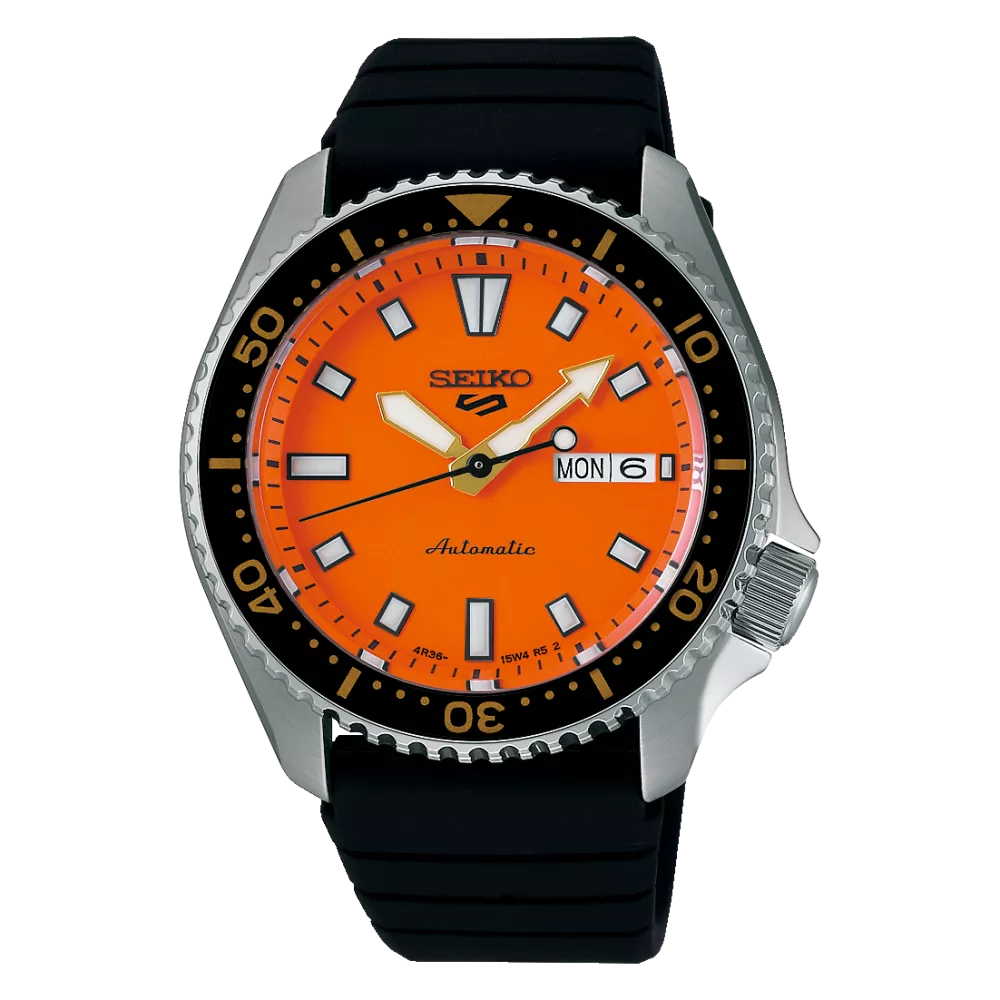 Seiko 5 sports men s automatic watch black dial skx series