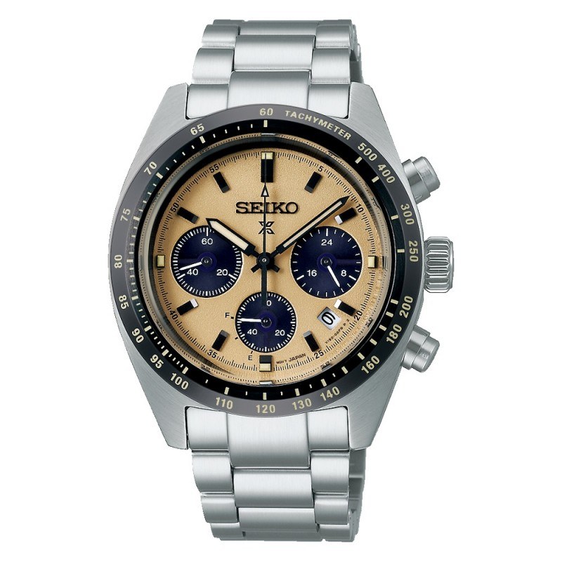 Seiko cronografo solar speedtimer sabbia ssc817p1