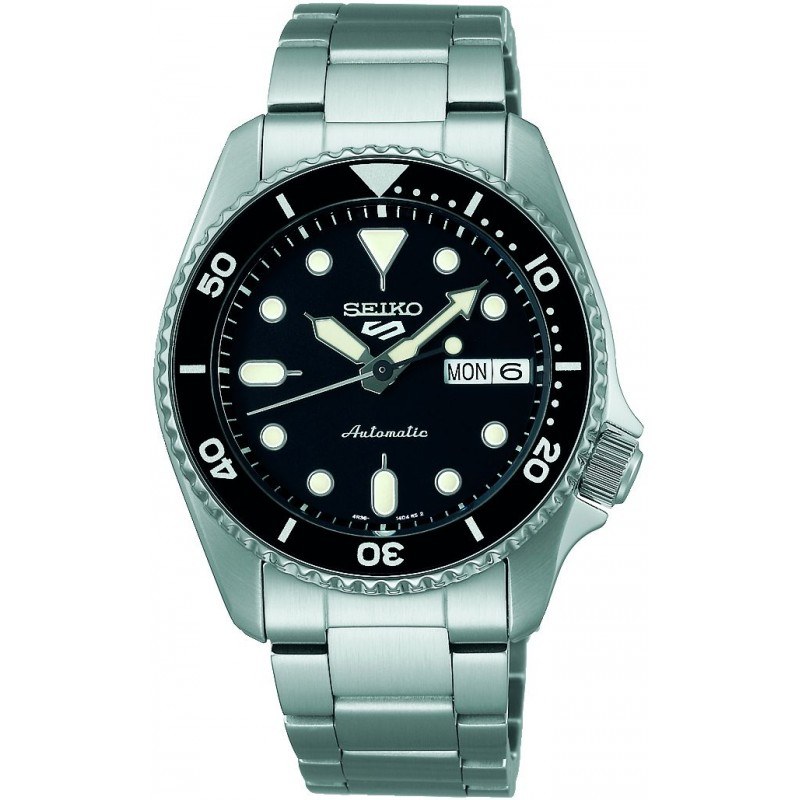 Seiko srpk29k1 5 sports 38mm quadrante nero