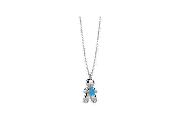Tato s baby nanan bijou in argento orsetto azzurro NAN0510